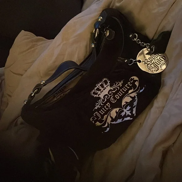 COPY - Juicy Couture Black Handbag with Silver Crown - Picture 8 of 8